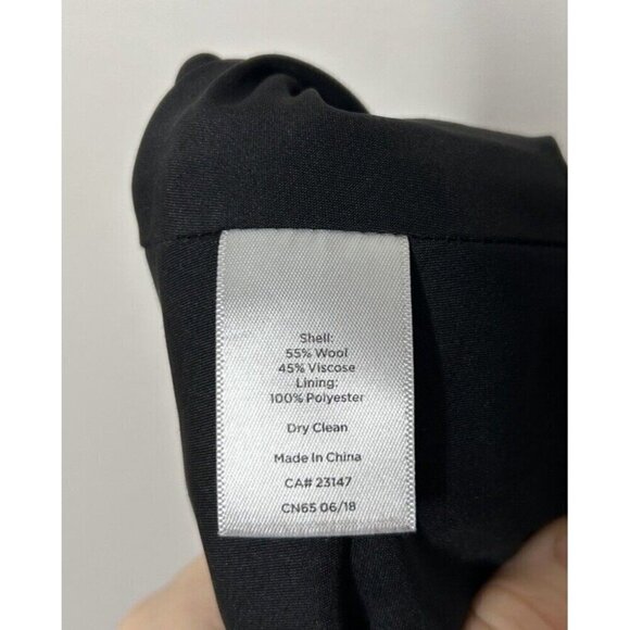 Talbots Women Black Buffalo Plaid Checkered Pencil Skirt Wool Blend Size 12 - Picture 10 of 10